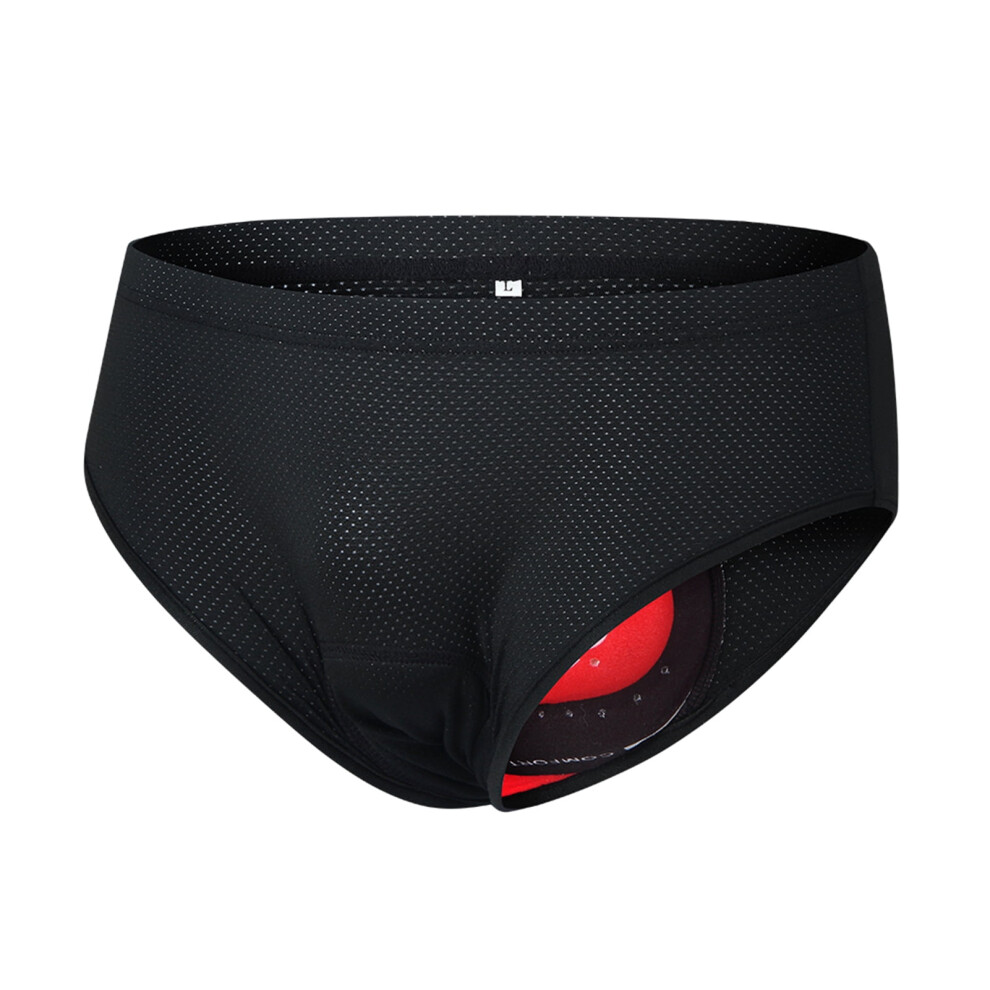 Wosawe Men Bike Underwear Breathable Padded Bicycle Briefs Cycling Underwear Shorts 9418476373480