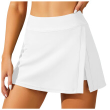 Damen-Schwimmrock mit Seitenschlitz, Bade-Culotte, auslaufsicherer integrierter Slip, Skort, Bikini-Tankini-Unterteil für Damen, Strandbekleidung,