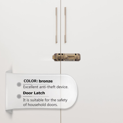 Protector Smart Deadbolt Door Slide Door Lock 13.1X3.7X2.6CM 1