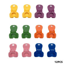 Ouvre-boîte manuel facile 2025 - Lot de 12 outils en plastique colorés et étanches pour canettes de bière et autres boissons, protection