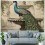 Κρεμαστό τοίχου με θέμα την ταπισερί Peacock 60x50εκ. 4