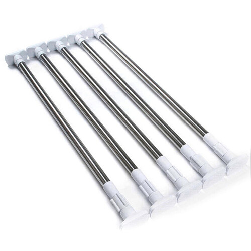 Barre de douche extensible en acier inoxydable 100 cm 2