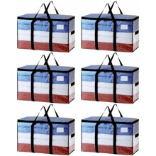 Sacchi per trasloco extra large trasparenti e resistenti, confezione da 6