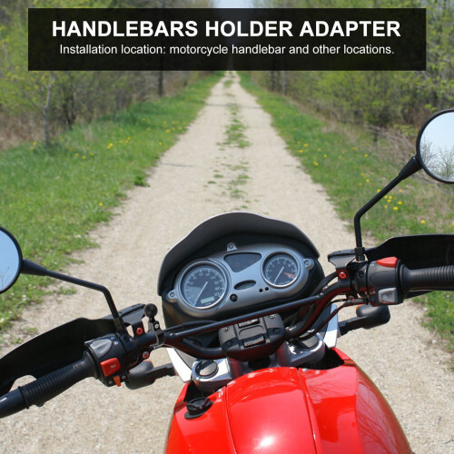 1 support de téléphone pour moto avec base de fixation à rotule pour guidon 2