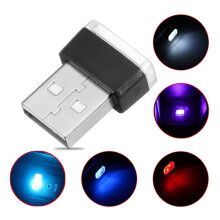 Soilse Intí USB Worgeous Solas Atmaisféir Solas LED Uilíoch do Ghluaisteáin Feithicil 1 Tacar Dearg