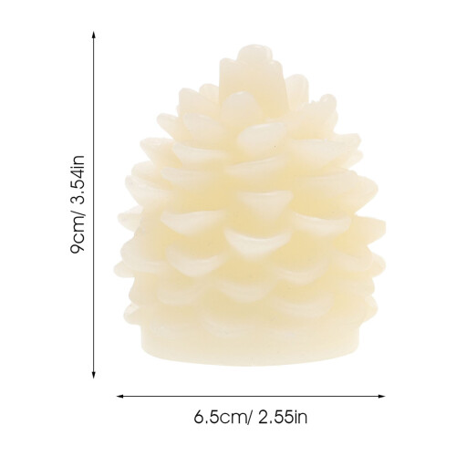2-pak kogleformede LED-vokslys 1