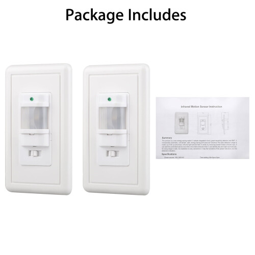 Gukom PIR-sensor, 0,45W vit rörelseljusdimmer 1