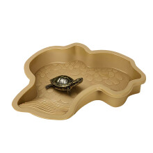 Grand abreuvoir peu profond avec rampe pour reptiles (tortues, dragons barbus, geckos, serpents et lézards) – Accessoire facile à nettoyer