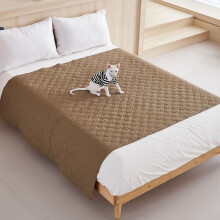 Waterproof Dog Bed Cover, Non-Slip Sofa Protector for Pets & Kids (40x50 in, Khaki) – Washable, Reusable Incontinence Underpad