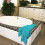 Toalha de Banho Turquesa 27x54 polegadas 600GSM - Pacote com 4 4