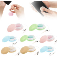 Kit di pulizia per schermi di cellulari Macaron (12 pezzi), salviette portatili per cellulari e occhiali, compatibili con iPhone e Android.