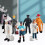 7Pcs Miniature People Model Figurines Firemen Layout Decor Toy Mini 5