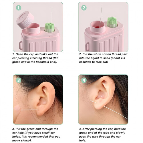 Ear Hole Care Kit with 300pcs Cleaner Floss Mint 2 2