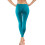 Γυναικείο κολάν γιόγκα με ψηλή μέση και έλεγχο κοιλιάς, γαλάζιο, φαρδύ πόδι, 5