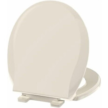 Round Toilet Seat Almond, Toilet Seat 16.5 inch Soft Close, Premium PP Material Easy Clean, B2B Available, Elegant Design, Almond