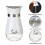 Salière et poivrière ACDANC, base en verre, blanches 3