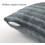 Fleece Pillow Cases with Zipper, 2 Pack 26x26 in Dark Grey 3