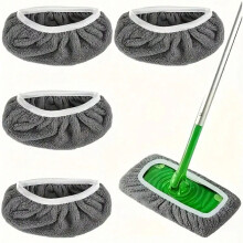 Almohadillas de microfibra para fregona con borde elástico – Paquete de 12