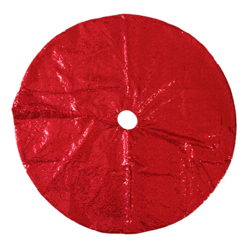 Glanzende polyester kerstboomrok 48x48 inch 2