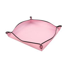 Gardening Repotting Mat Waterproof Foldable Reusable Plant Transplanting Pad 50cm x 50cm Pink