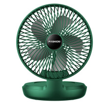 USB Desk Fan Rechargeable Foldable Low Noise Cooling for Bedroom Camping Wall Mounted Use