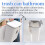 Kitchen Compost Bin for Counter Top or Under Sink, Hanging Small Trash Can with Lid,Mountable Indoor Compost Bucket(C) 5