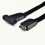 USB 3.1 Type C Front Panel Header Extension Cable,Type E to USB 3.1 Type C Cable,Internal Adapter Cable,with Panel(50cm) 2