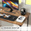 Computer Desk Metal Frame40Inches Adjustable Feet 4