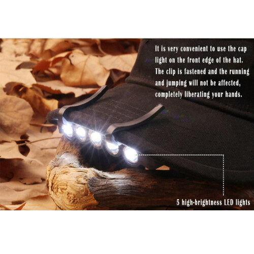 Faro a 5 LED, torcia frontale, cappello, lampada frontale, luce rapida, HOTS E9V6 1