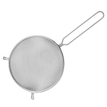Stainless Steel Fine Mesh Strainer with Handle Grip， Sieves Fine Mesh Strainer for Your Home, 8 Inch, Single Layer