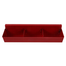 Red Steel Small Parts Organizer Box for Keys Portable and Durable with Compartment Storage 70