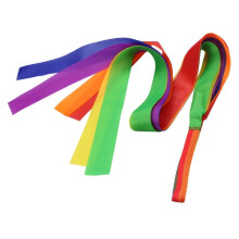 Rainbow Dance Ribbon for Kids Outdoor Play and Cheerleading