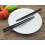5 Pairs Black Hexagonal Plastic Chopsticks, 22.3 cm 2
