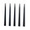 5 Pairs Black Hexagonal Plastic Chopsticks, 22.3 cm 4