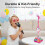 Kids Karaoke Microphone Toy with Bluetooth LED Echo Speaker 8
