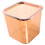Πορτοκαλί κάδος απορριμμάτων PET 16x16x15cm 1