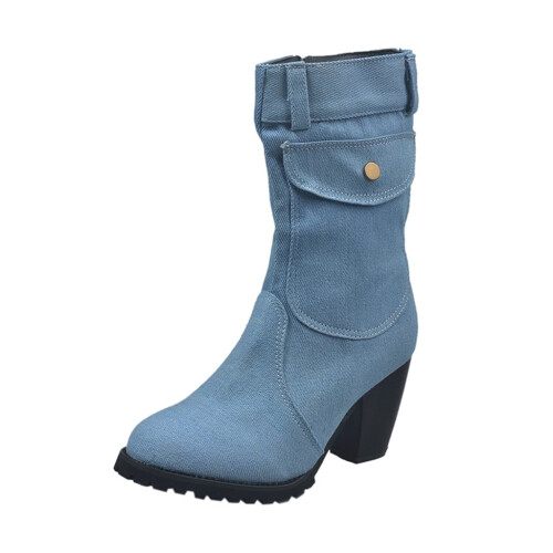 Γυναικείες Μπότες UTTOASFAY Shoes, Ευρωπαϊκό και Αμερικανικό Στυλ, Μεγάλο Μέγεθος, 1
