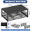 Monitor Stand with Drawer and Pen Holders Black 2-Tier 1