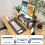 Monitor Stand with Drawer and Pen Holders Black 2-Tier 4