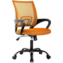 Mesh Office Chair with Arms and Wheels, Adjustable Swivel