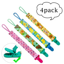 ACDANC Pacifier Metal Clip (4 Pack) – Compatible with Binky, Soothie; Unisex, Durable & Lightweight Baby Accessory