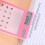 Desk Ultra-Thin Calculator LCD Screen Calculator Student 1pc Pink 3