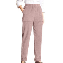 Calça Capri Feminina Vermelha Casual – Poliéster, Cintura Elástica, Pernas Largas, Pregas, Cor Lisa, Ideal para o Fim de Semana de Verão