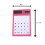 Desk Ultra-Thin Calculator LCD Screen Calculator Student 1pc Pink 2