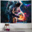 Tapeçaria de parede com astronauta e galáxia, 40x60 polegadas (101,6 x 152,4 cm). 1
