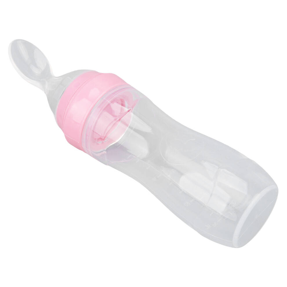 Soft Silicone One-Handed Food Feeder for Elderly Pink