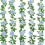 Guirlande de 5 roses artificielles blanches, 2 m chacune 1