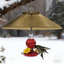Wetterfeste Vogelfutterhausabdeckung – Eichhörnchensichere, regen- und winterfeste Schutzhülle für hängende Futterhäuser im Freien, kompatibel