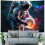 Tapeçaria de parede com astronauta e galáxia, 40x60 polegadas (101,6 x 152,4 cm). 4