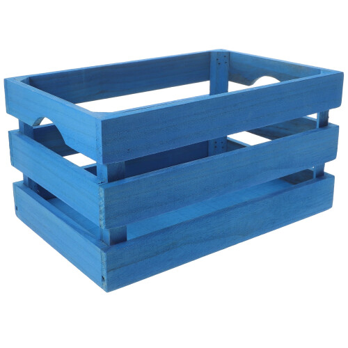 Wooden Crates for Storage Display - Rustic Blue 2